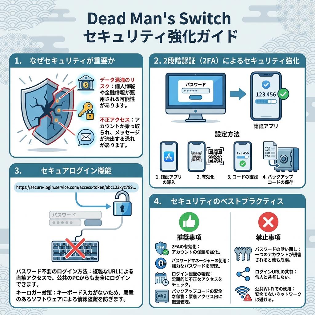 2段階認証とセキュアログインでメッセージを守る方法