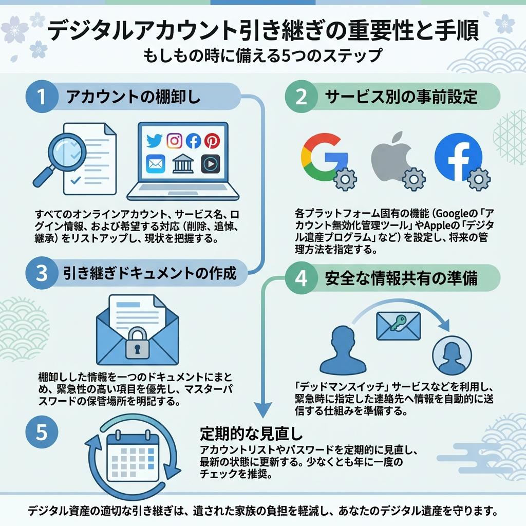 デジタルアカウントの引き継ぎ準備ガイド