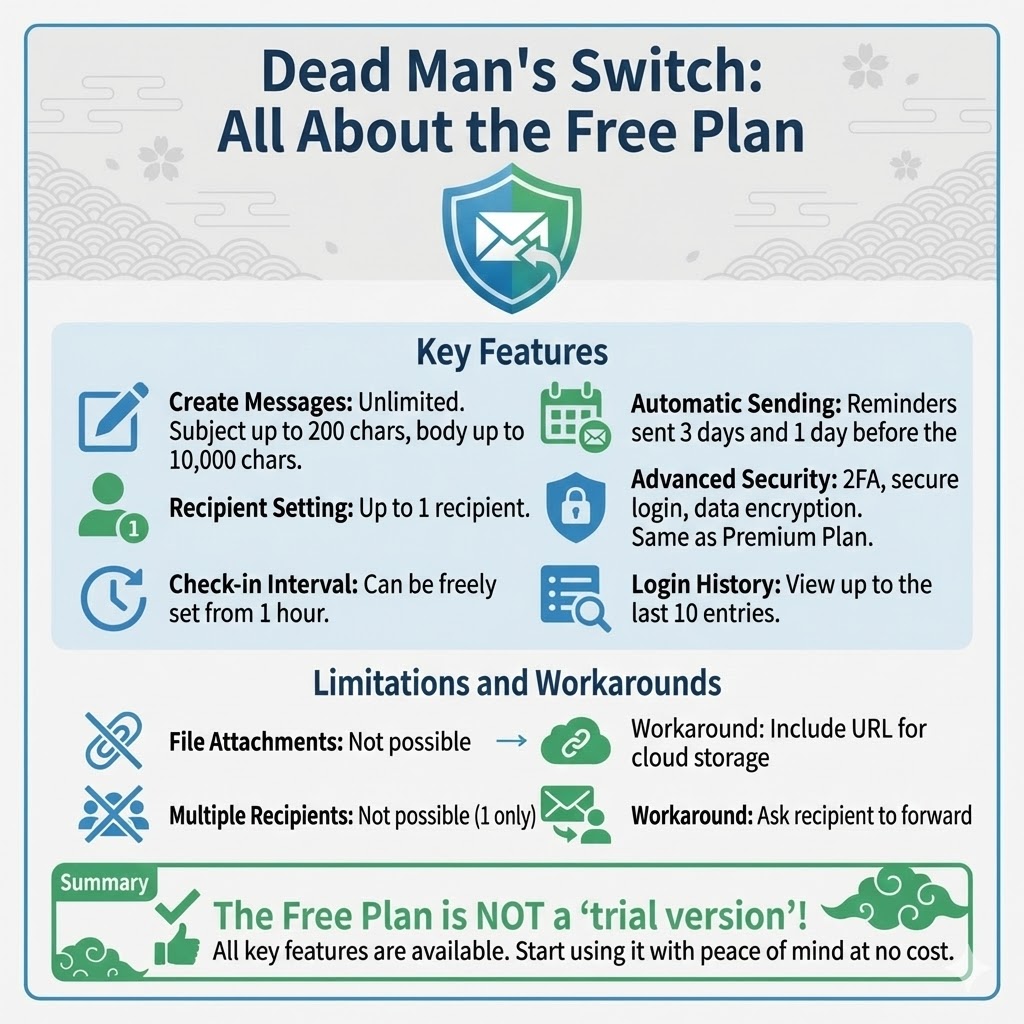 Dead Man's Switch免费计划能做什么