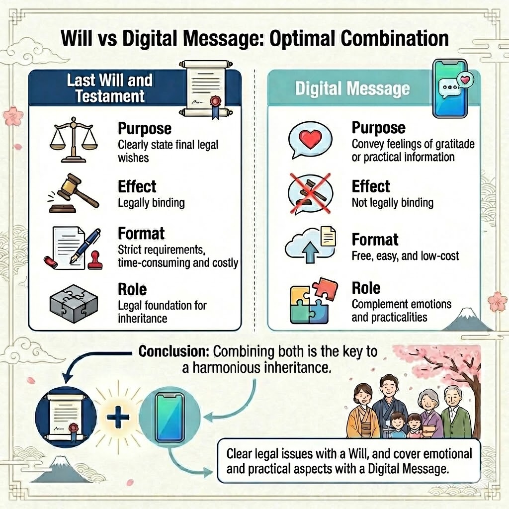 遗嘱与数字消息的区别